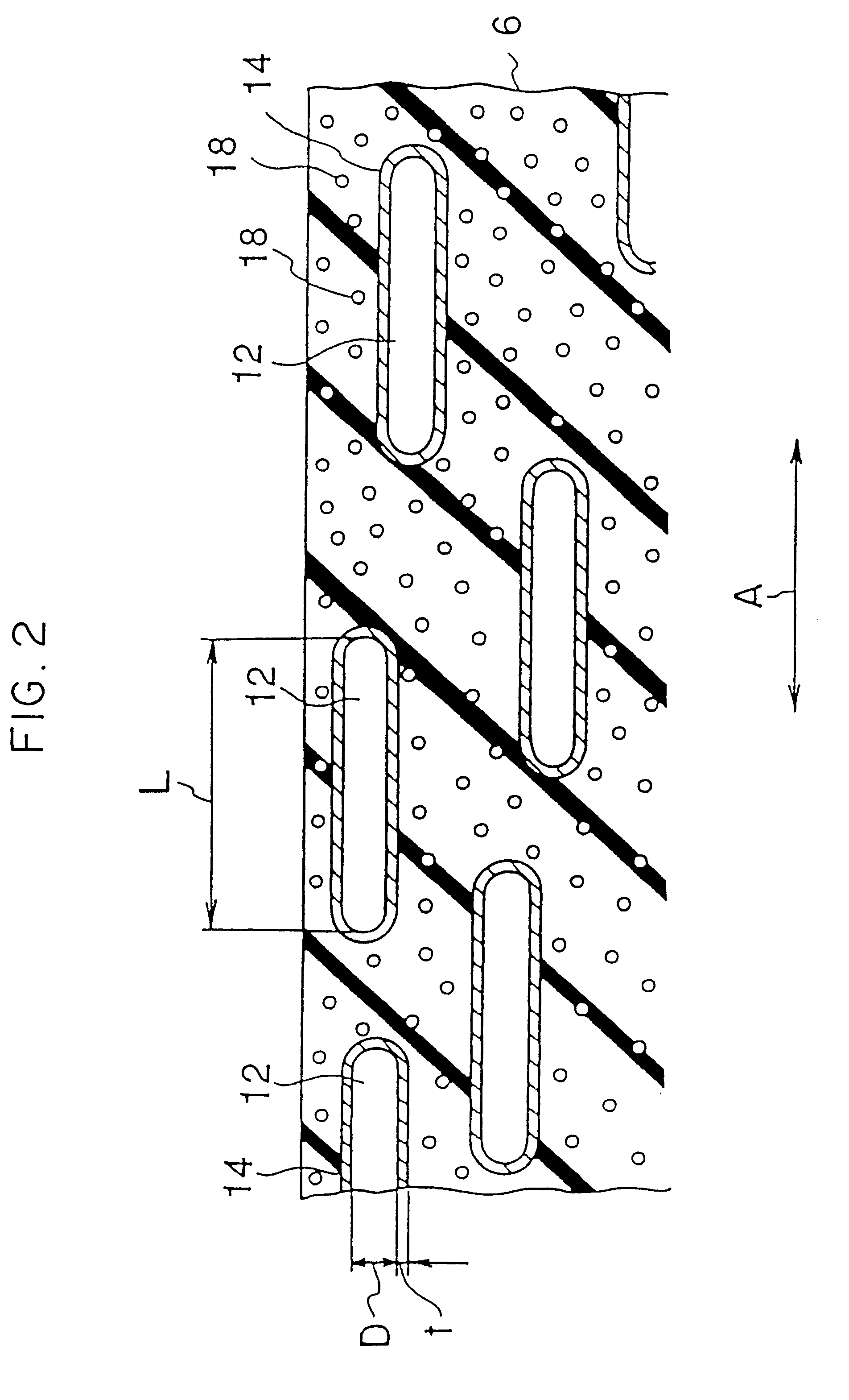 Tire and vulcanized rubber including elongated cells