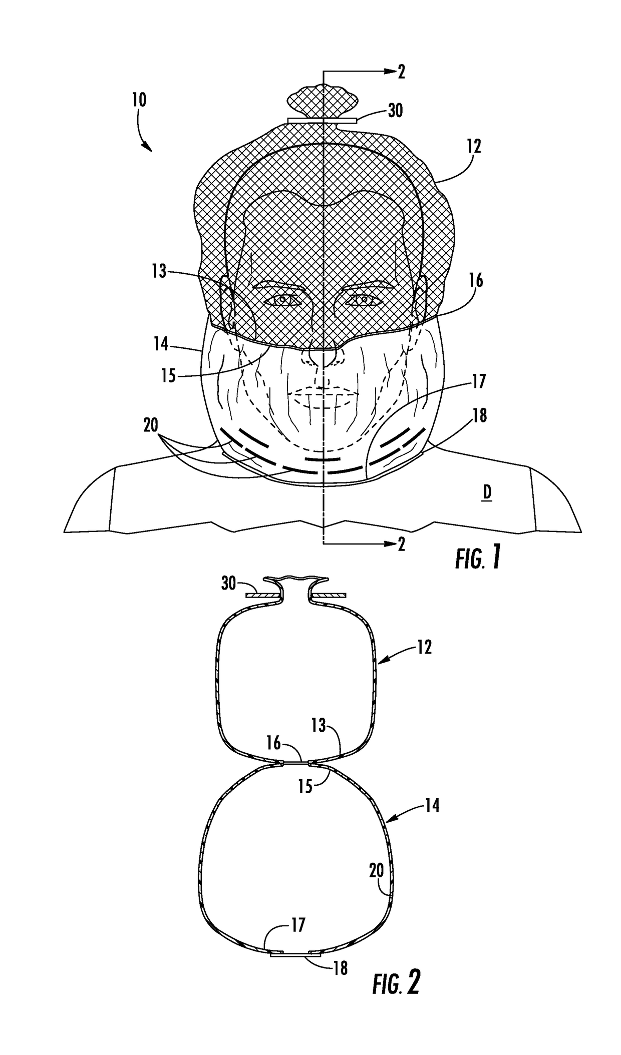 Transport hood having perforations