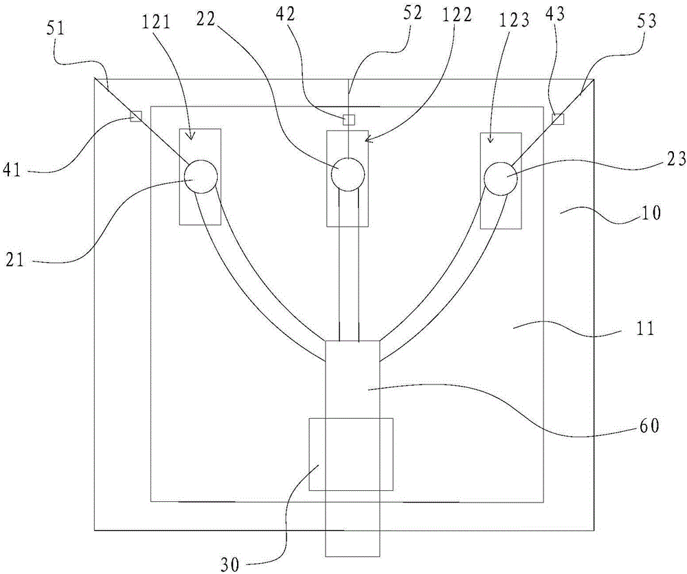 Test device and test method for detecting stress of cable terminal of ring main unit