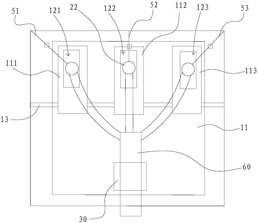 Test device and test method for detecting stress of cable terminal of ring main unit