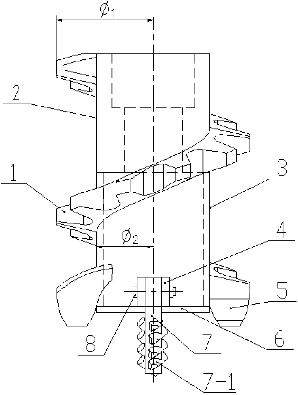 Spiral Cylinder Soil Squeeze Bit and Its Pile-forming Construction Method