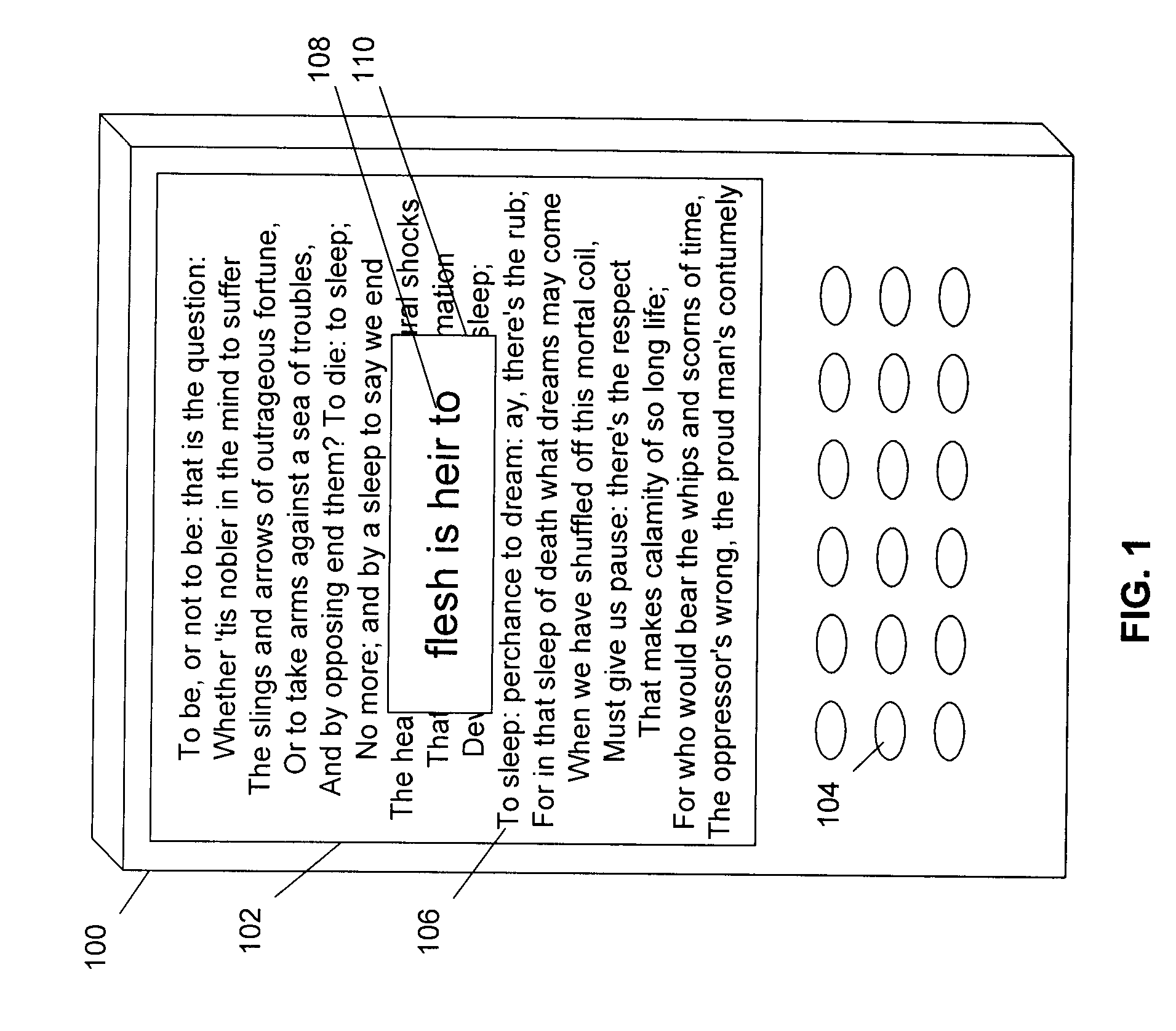 Automated sequential magnification of words on an electronic media reader