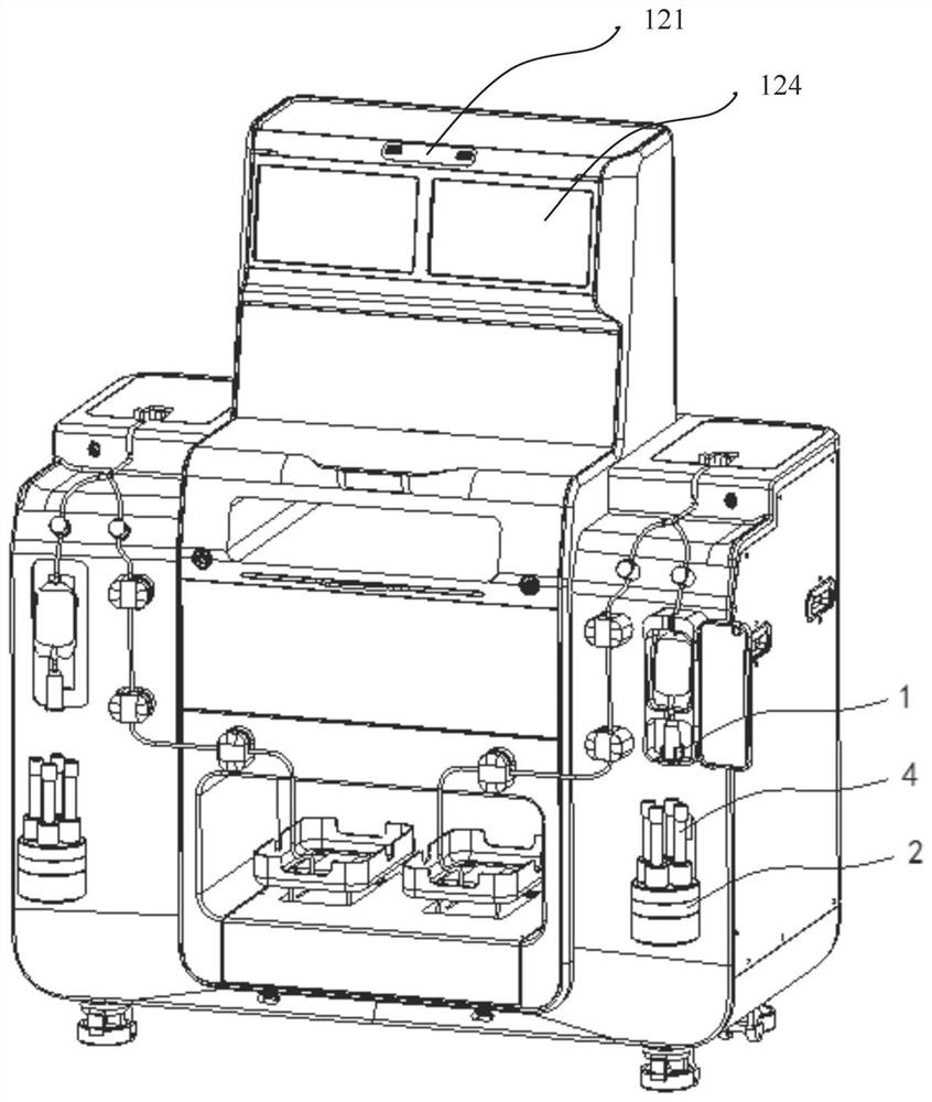 Automatic sample reserving mechanism used on intelligent blood sampling instrument and intelligent blood sampling instrument