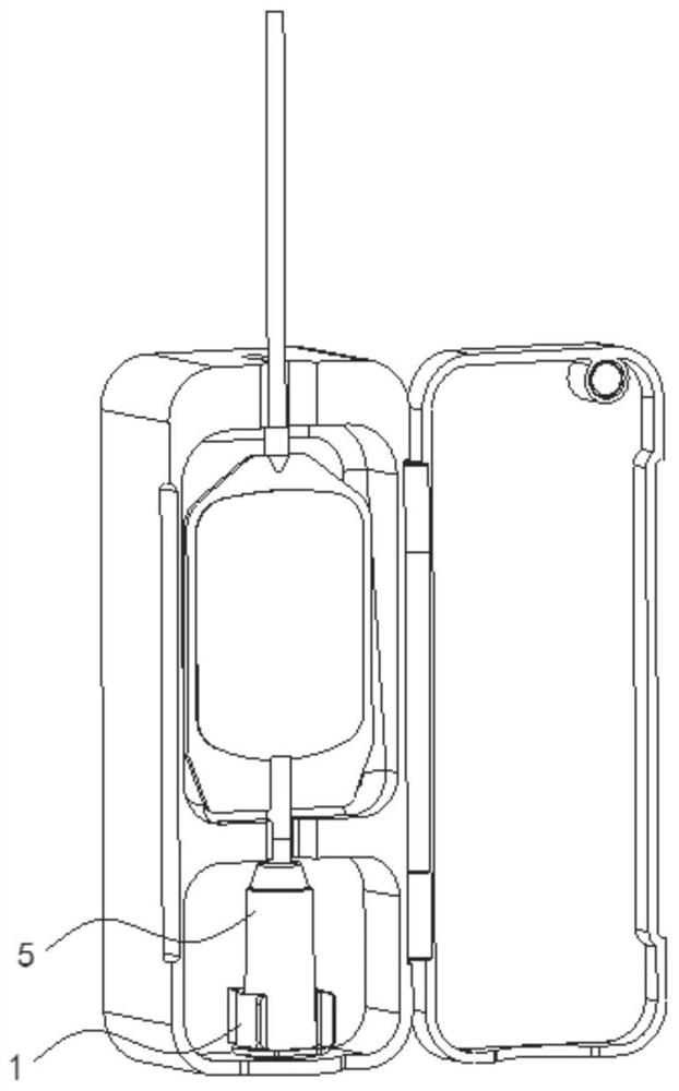 Automatic sample reserving mechanism used on intelligent blood sampling instrument and intelligent blood sampling instrument