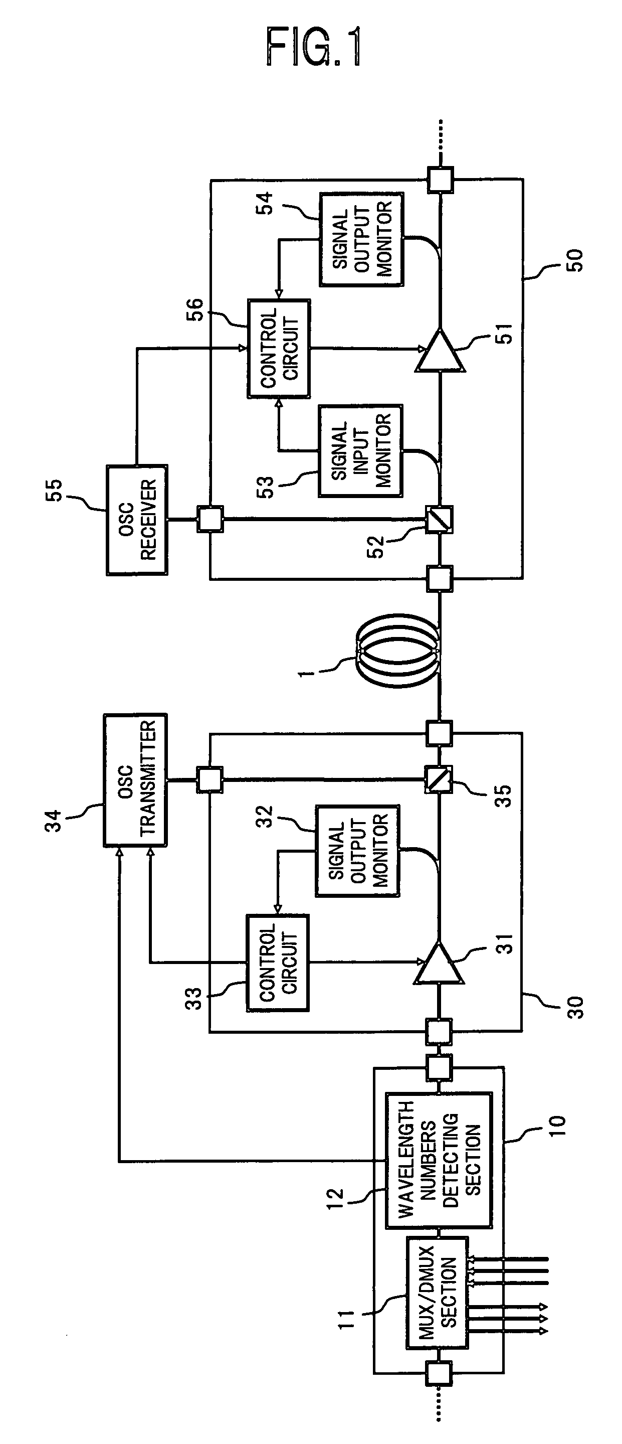 WDM optical transmission system and optical amplifying apparatus
