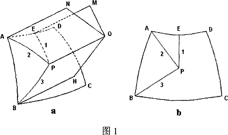 Assembling method for double curved surface metal curtain wall