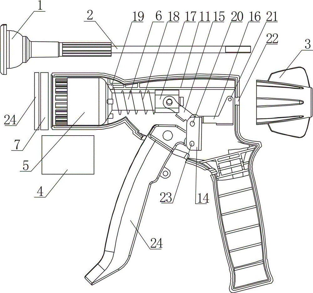 Disposable pistol type circumcision anastomat