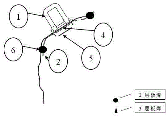 Tail gate lock catch installation structure