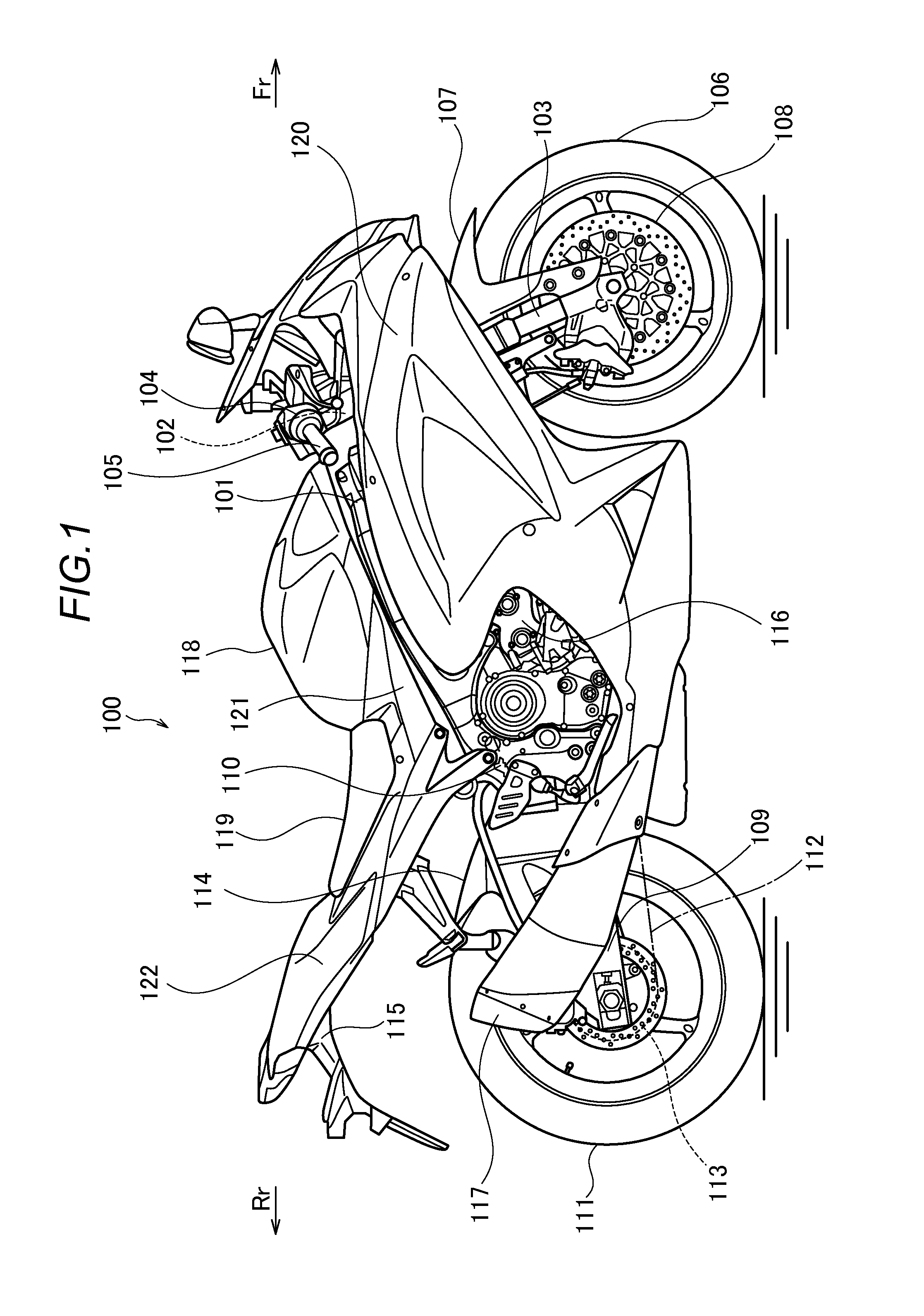 Air cleaner structure of motorcycle