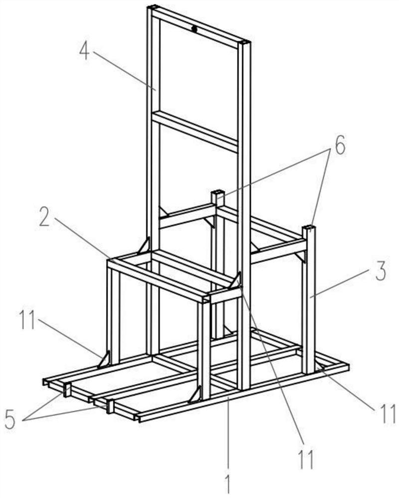 Shot blasting support for whole steel plate