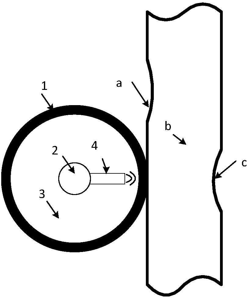 Ultrasonic non-destructive testing device for pipeline defects