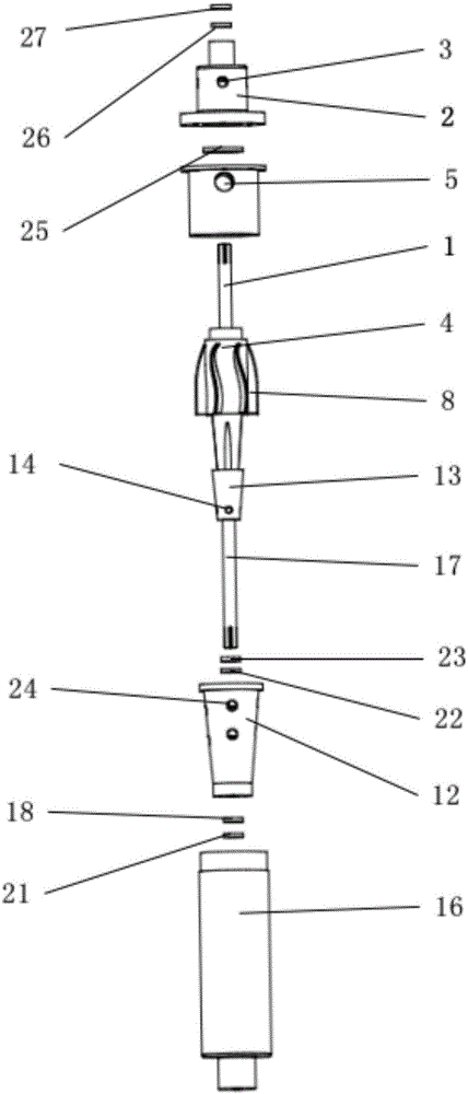 Downhole same-well injection-production gas-liquid separator