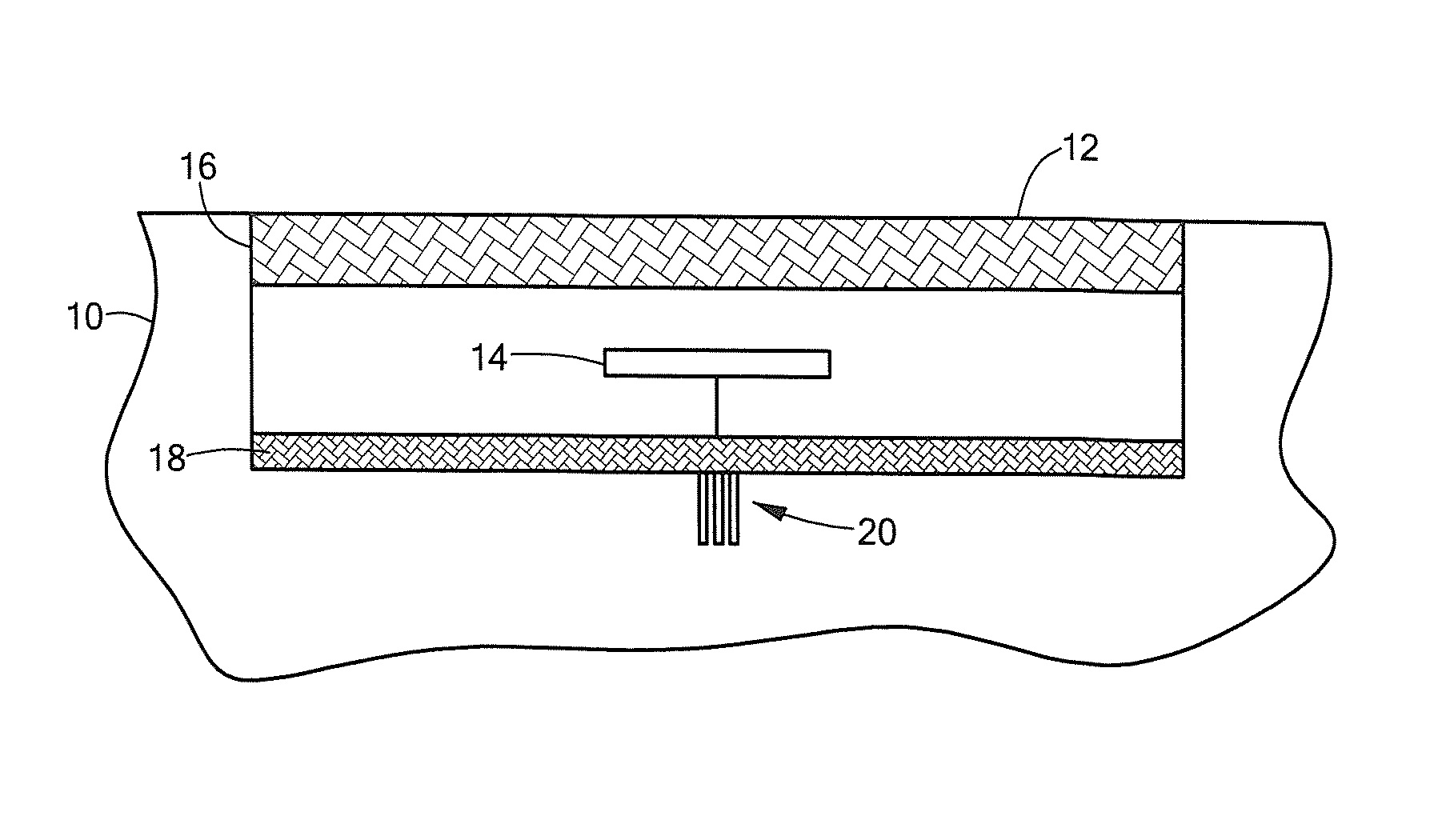 Scanned antenna having small volume and high gain