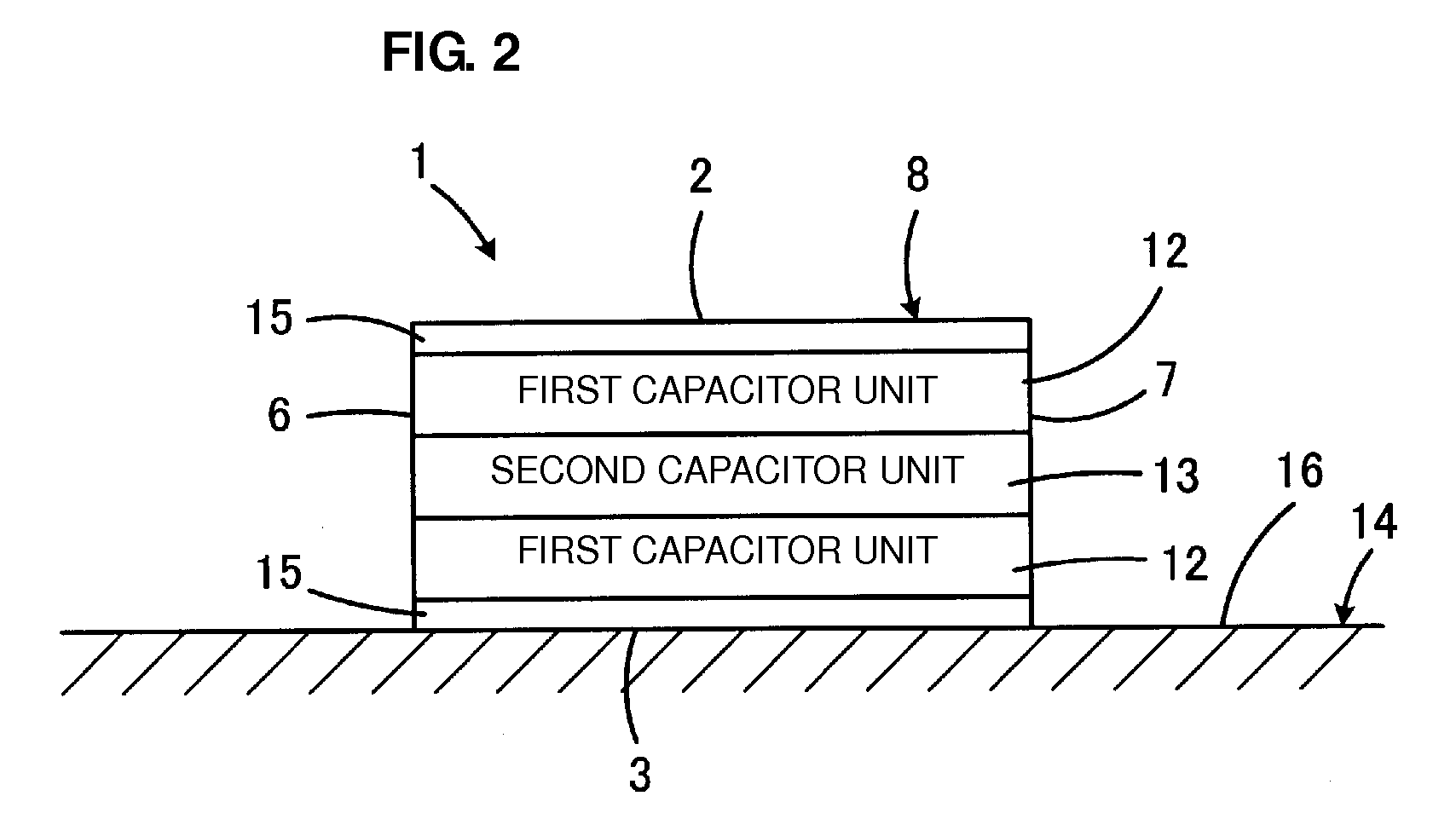 Multilayer capacitor having low ESL and easily controllable ESR