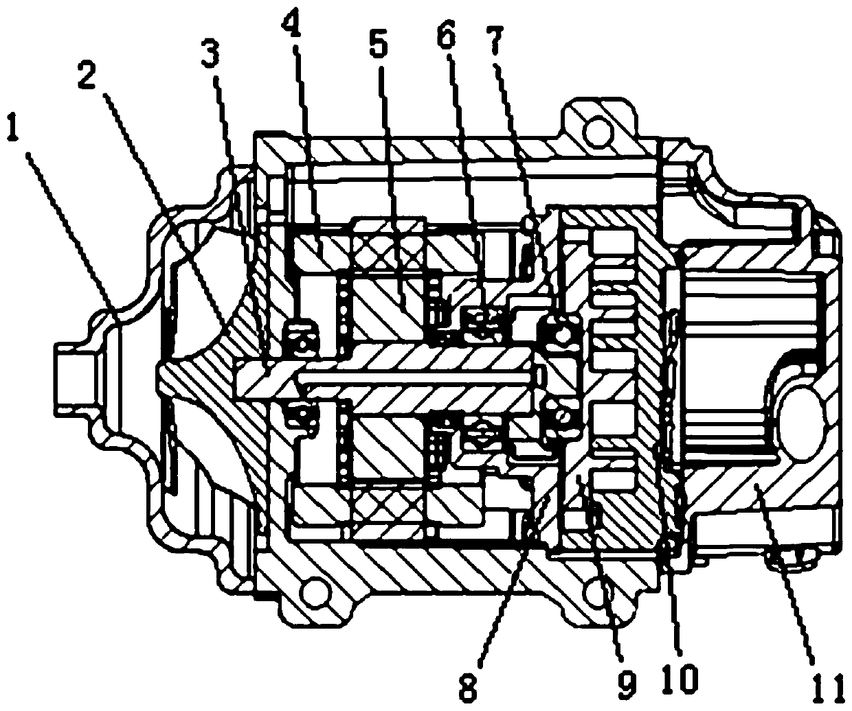 Scroll refrigeration compressor with suction supercharging function