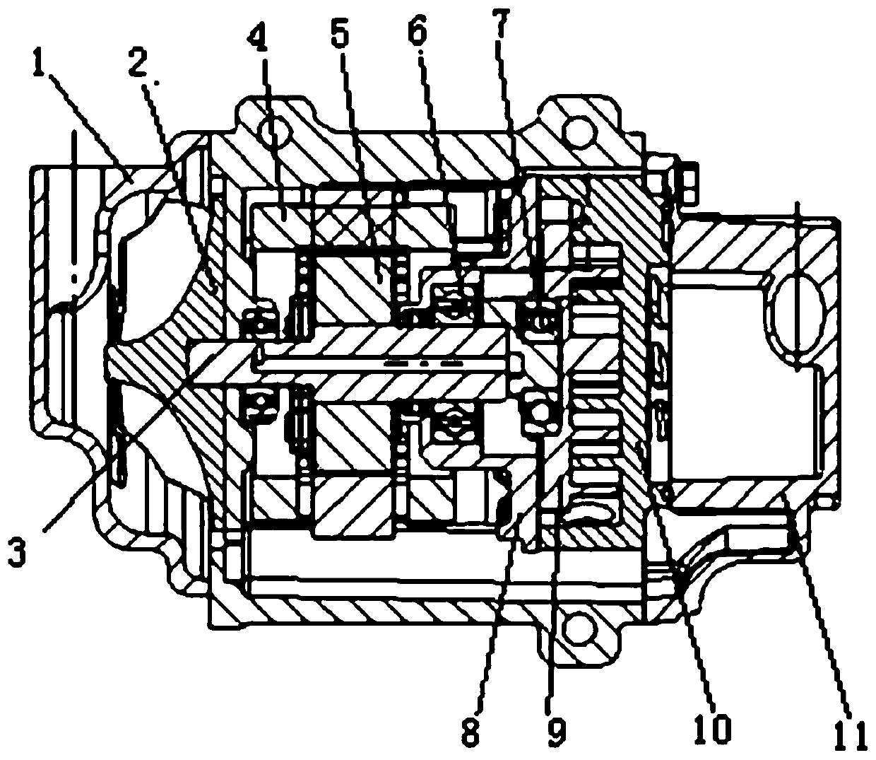 Scroll refrigeration compressor with suction supercharging function