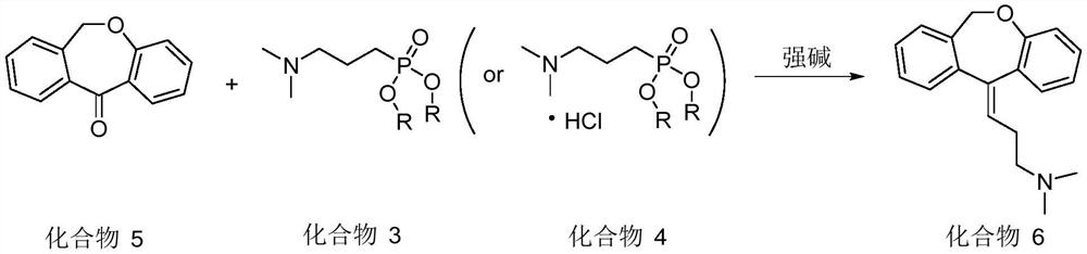 Synthesis method of doxepin hydrochloride