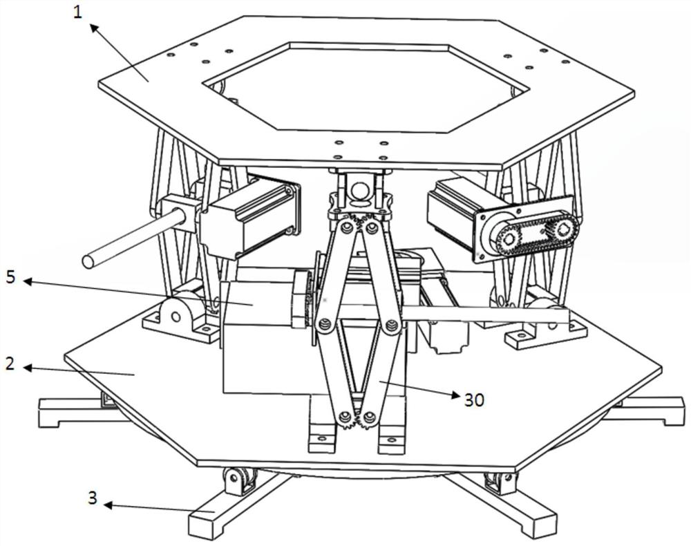 Motion platform with ultralow gravity center and multi-degree of freedom