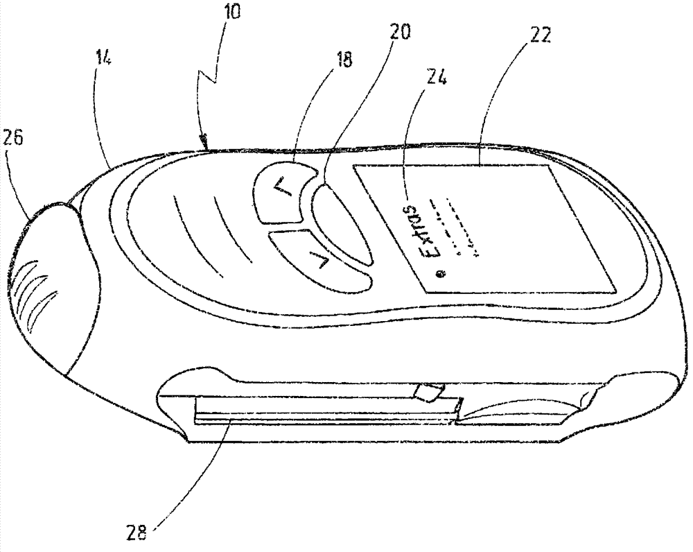 Hand-held analysis appliance for analysing a body fluid, and method for controlling said appliance