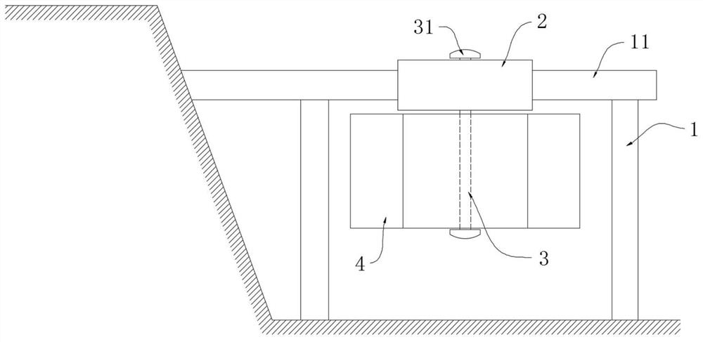 A coastal slope anti-wave guardrail device