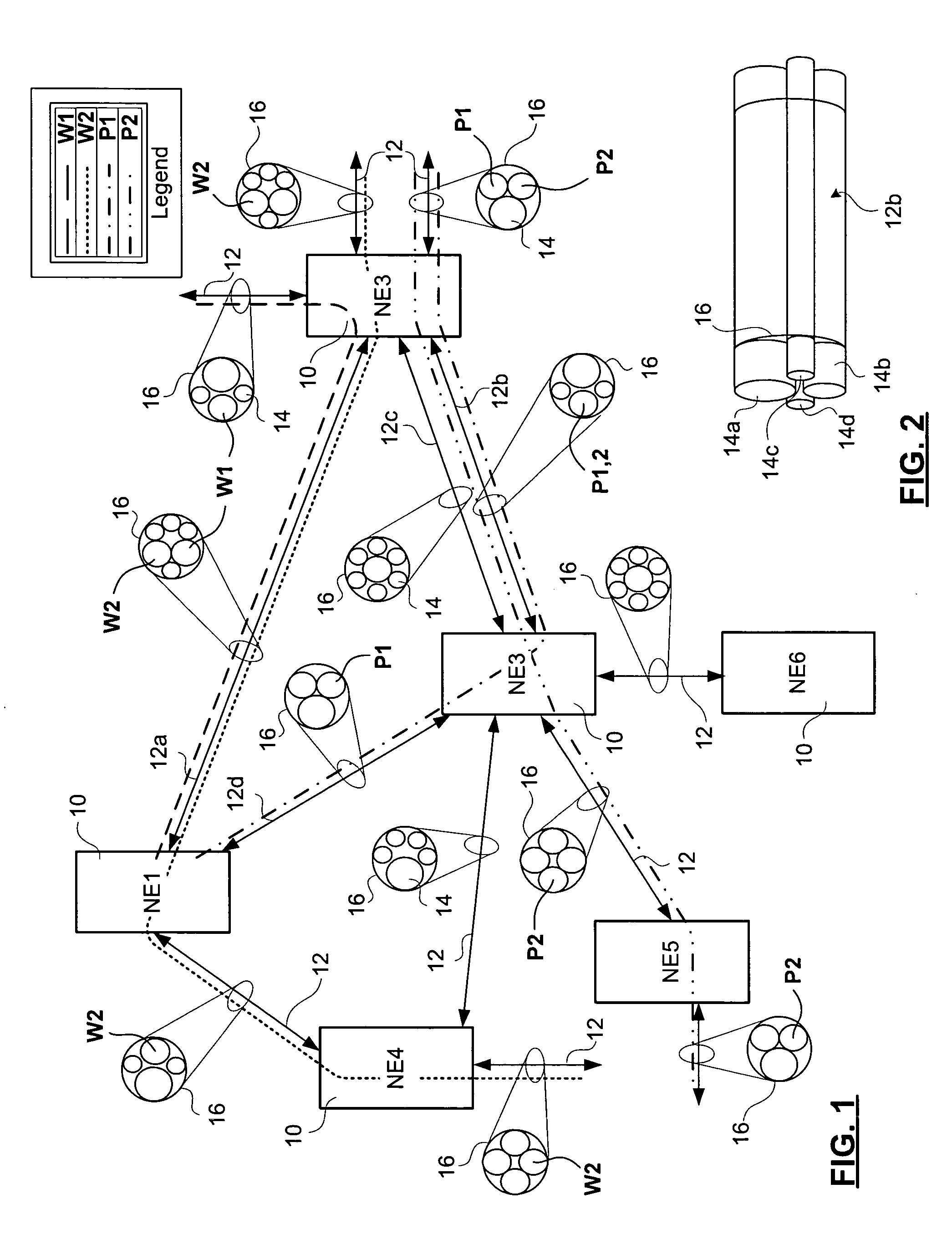 Method and apparatus for protection switch messaging on a shared mesh network