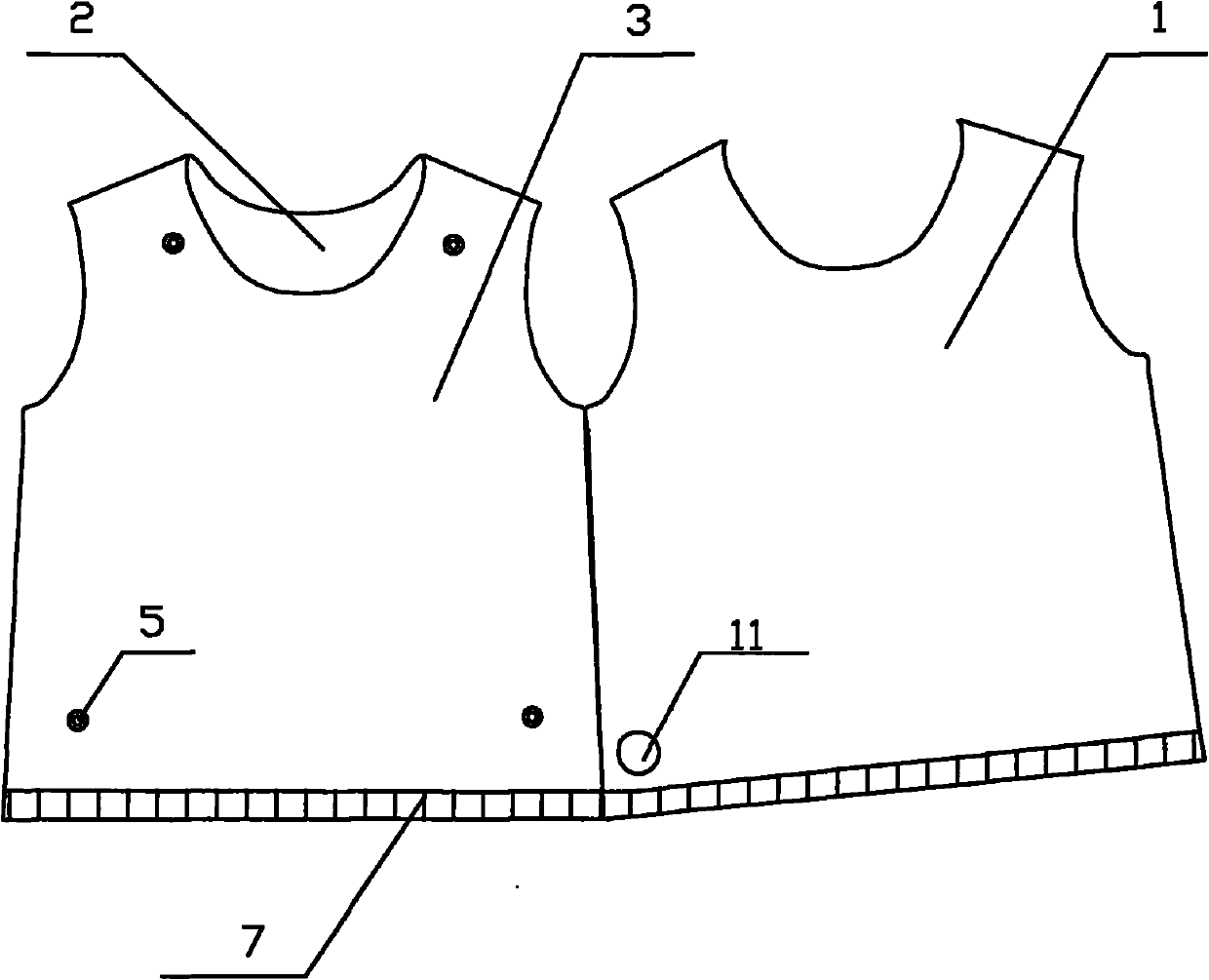 Garment for acquiring heartbeat frequency in real time