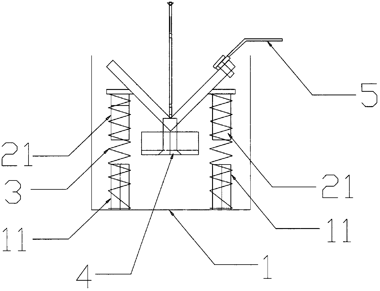 Magnetic conductive bath specifically for electroplating of insertion-type light-emitting diode (LED) support