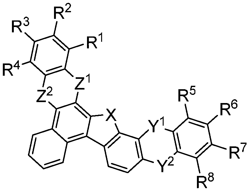 Naphtho-five-membered ring-benzofused heterocyclic organic compounds and application thereof