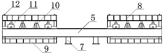 Support-free suspension and locking construction method for assembly type segmental box girder