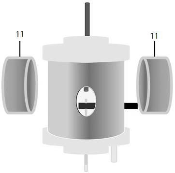 Semi-closed system magnetic confinement liquid cathode glow discharge device