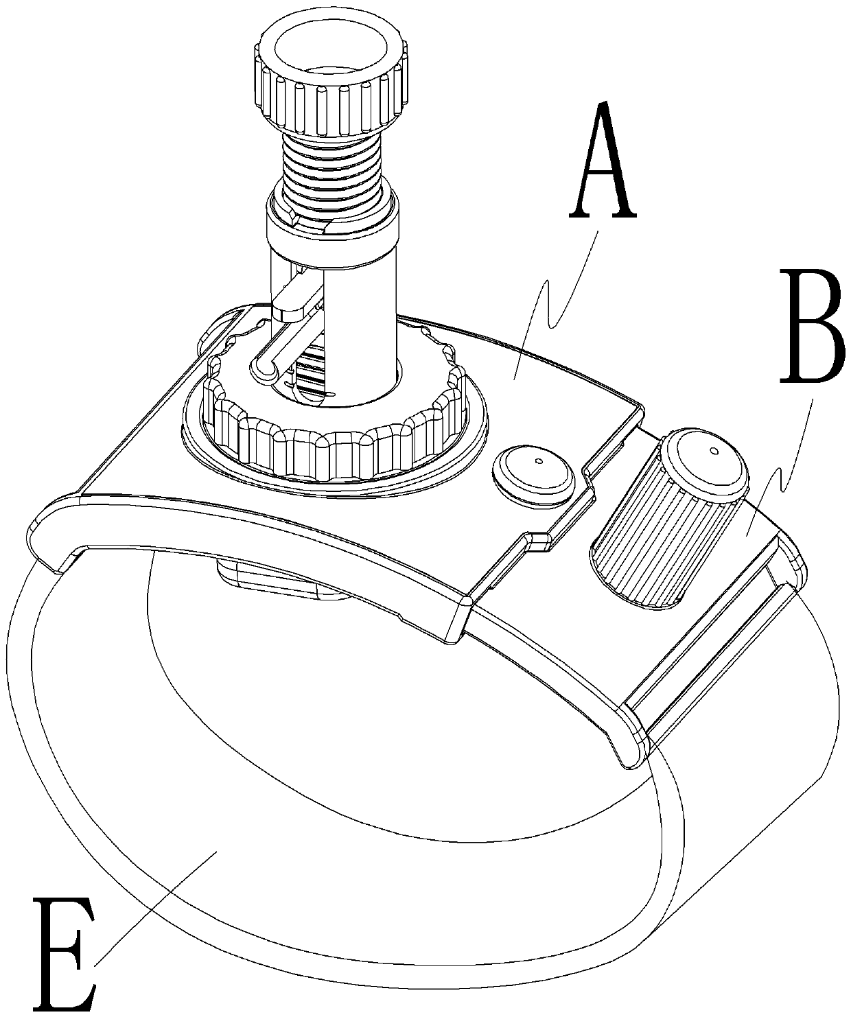 Hemostat distance adjusting mechanism