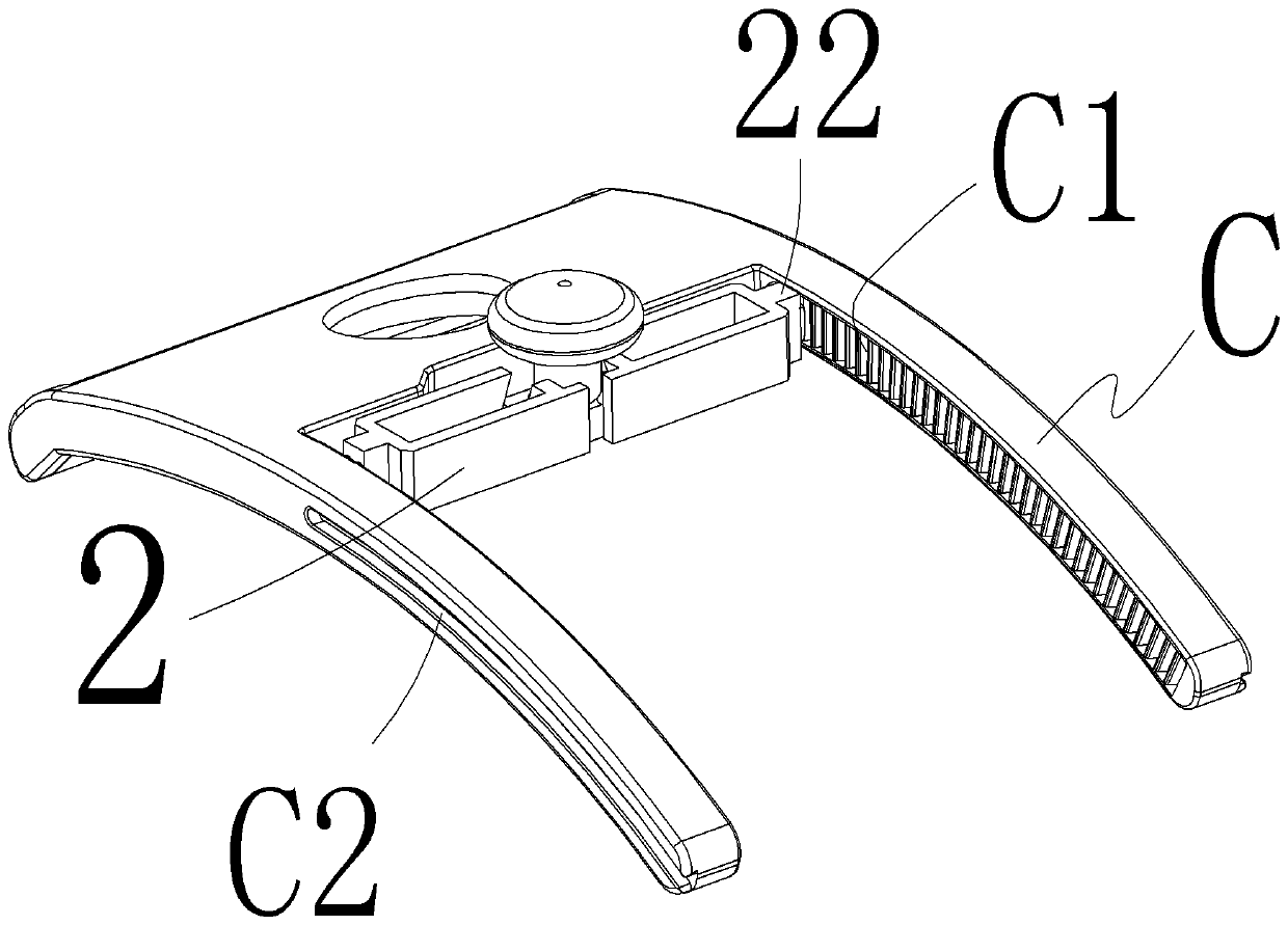 Hemostat distance adjusting mechanism