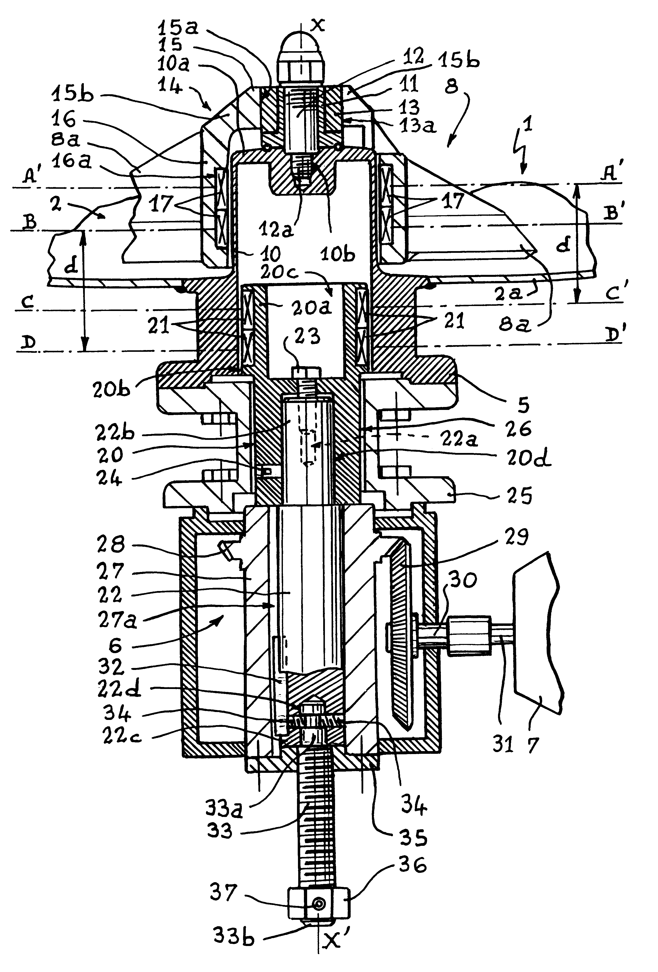 Agitator with adjustable magnetic drive coupling