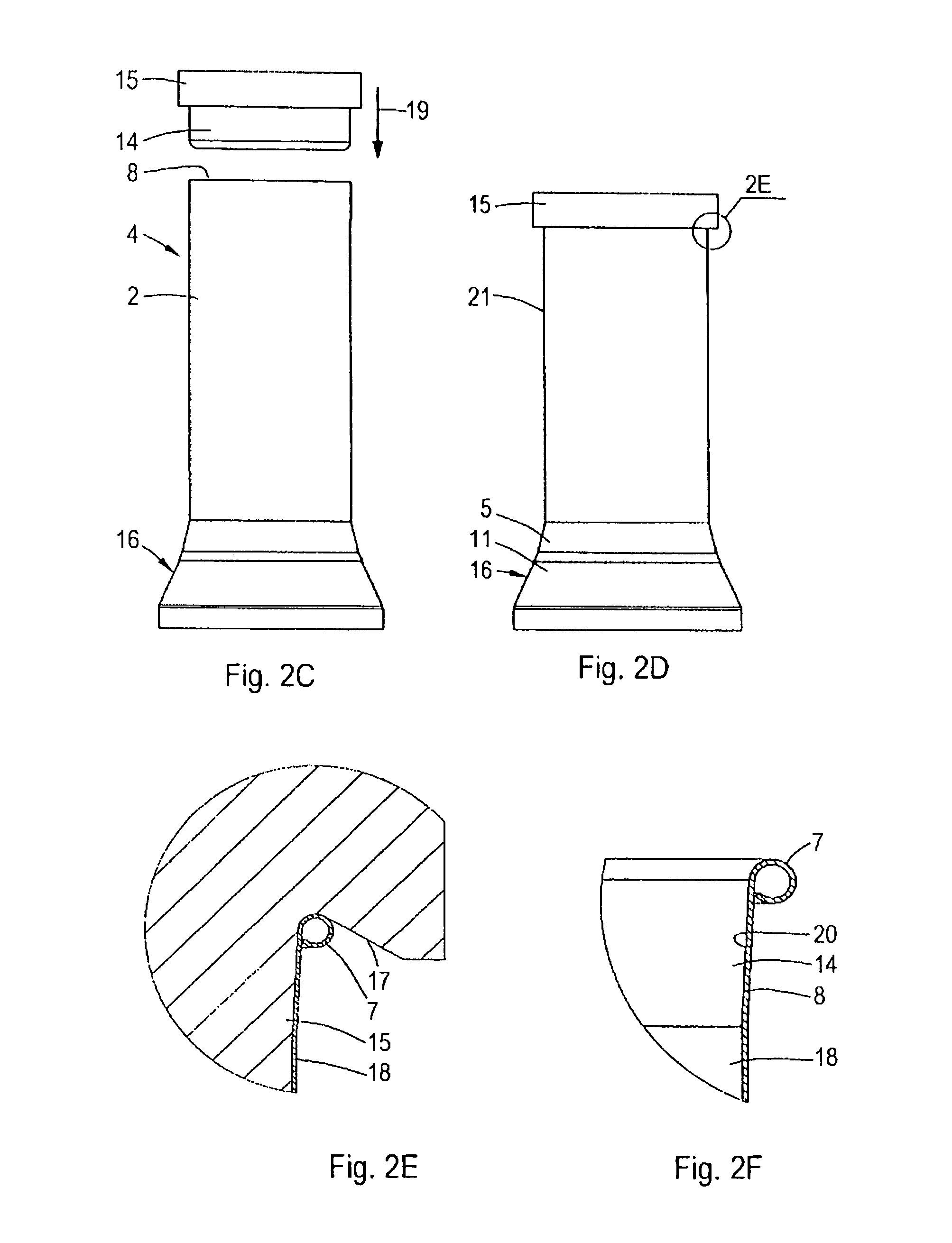 Method and apparatus for making a can with a curled end, such can and body