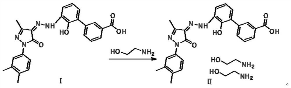 Eltrombopag diethanolamine salt and preparation method thereof