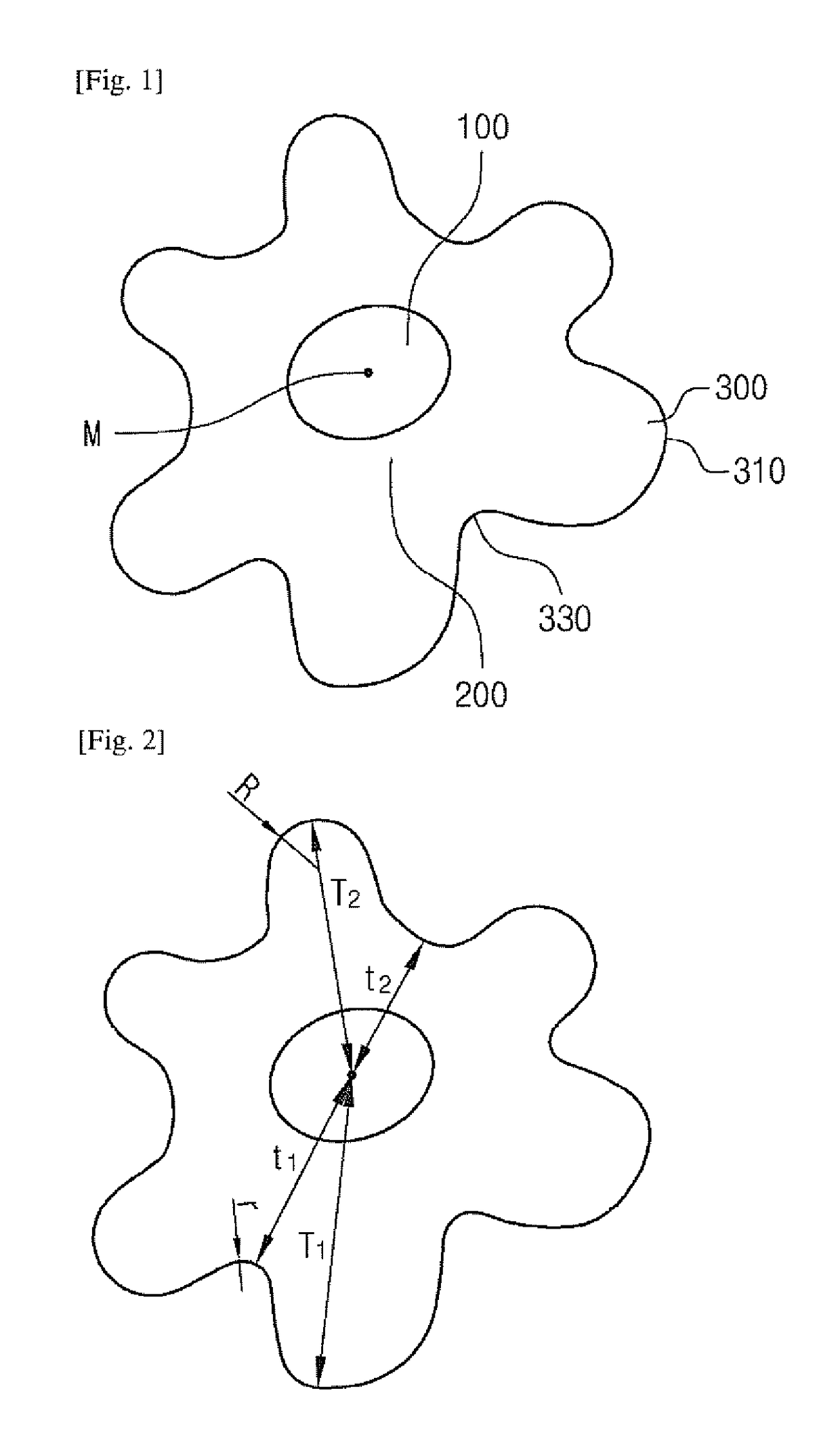 Modified cross-section hollow fiber, and fiber assembly using same