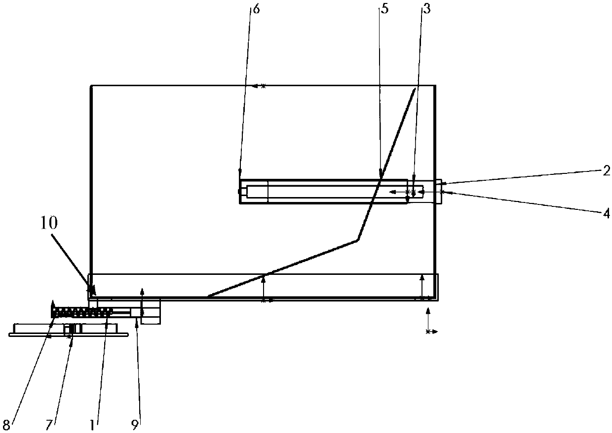 Pneumatic rod-type feeding and bait-throwing device for automatic bait-throwing ship