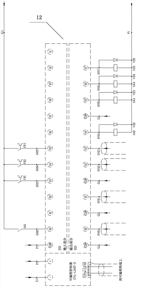 Control circuit of inside diameter slicing machine