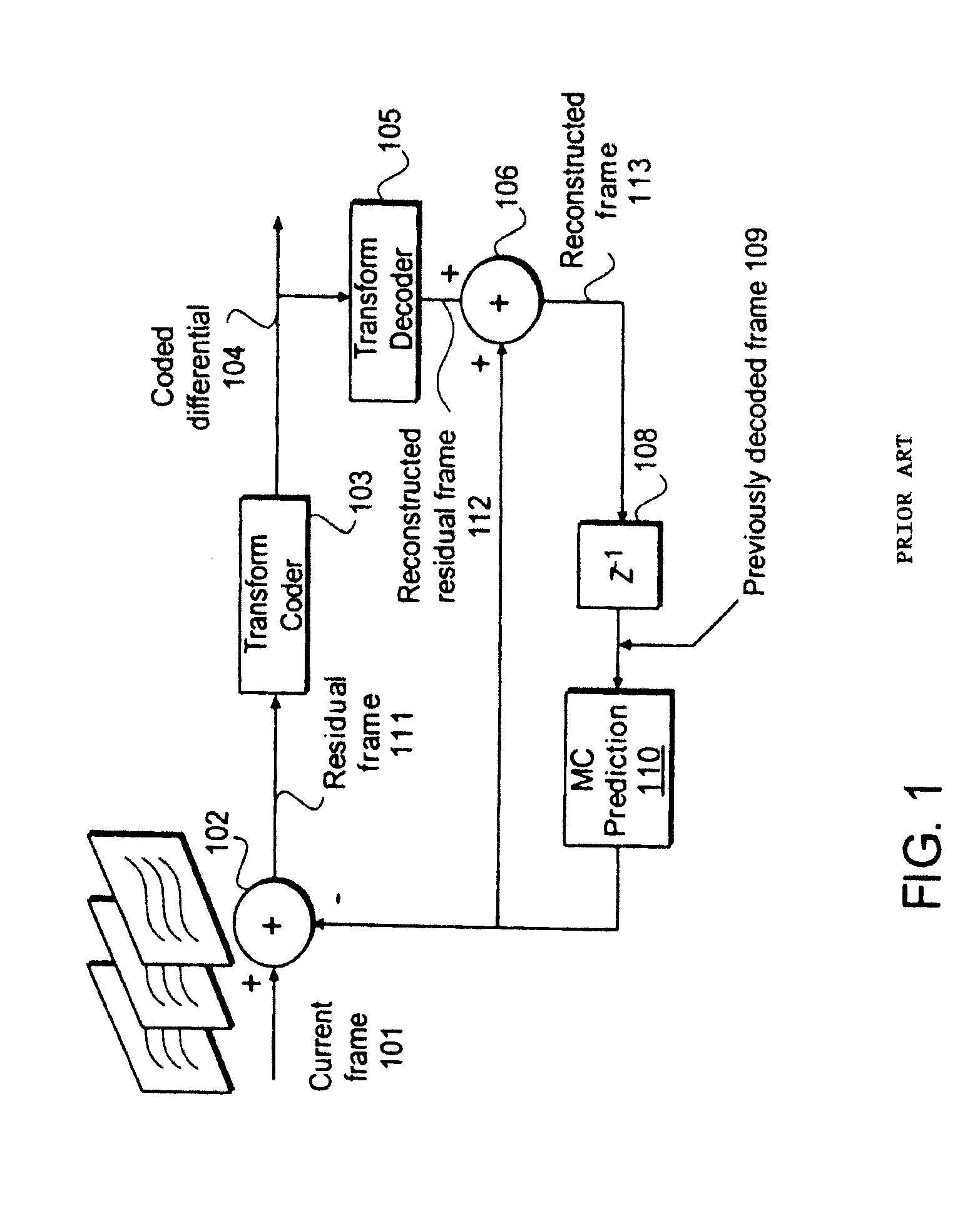 Nonlinear, in-the-loop, denoising filter for quantization noise removal for hybrid video compression