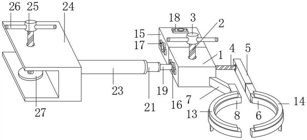 Surgical auxiliary annular traction device for breast surgery