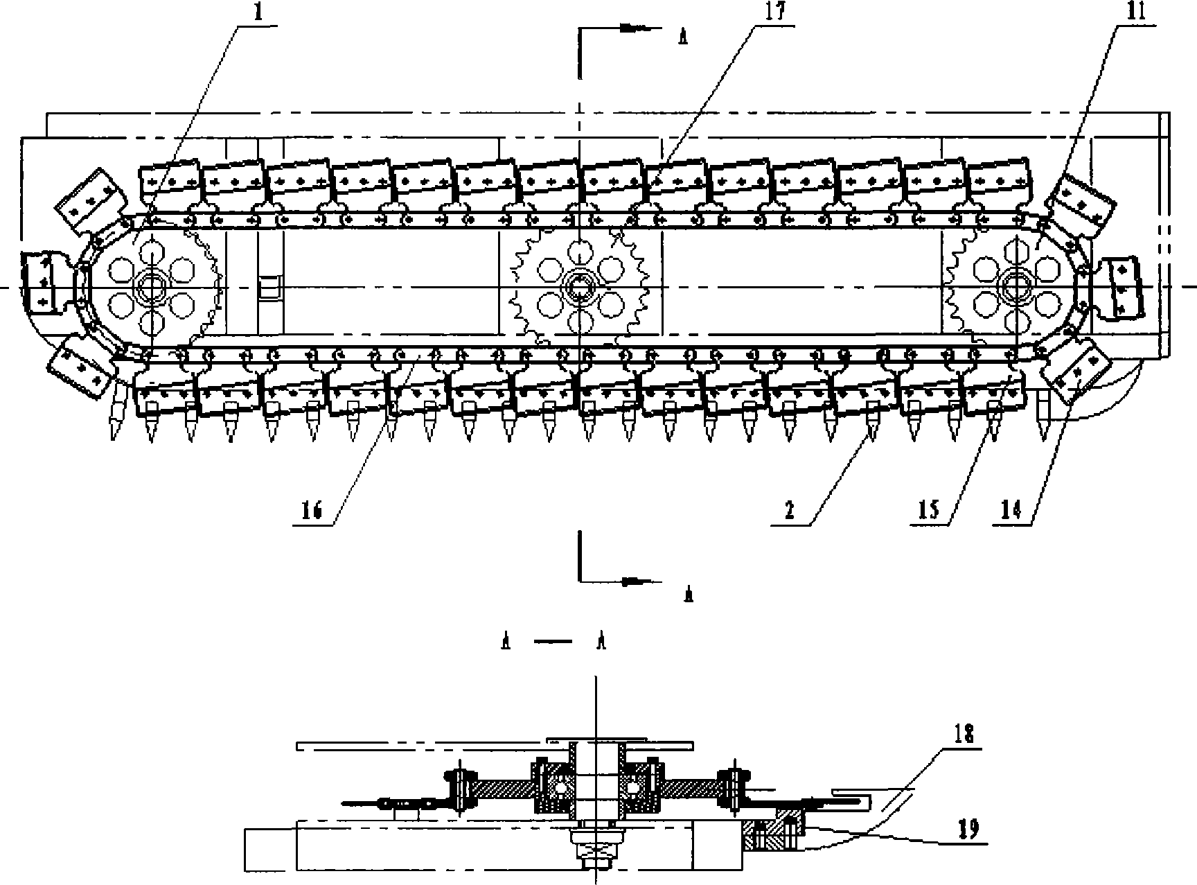 Rape grading reaping machine