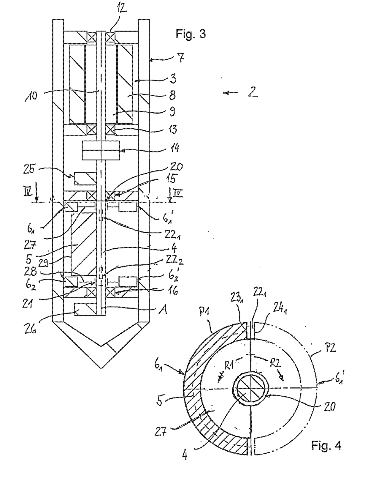 Depth vibrator with adjustable imbalance