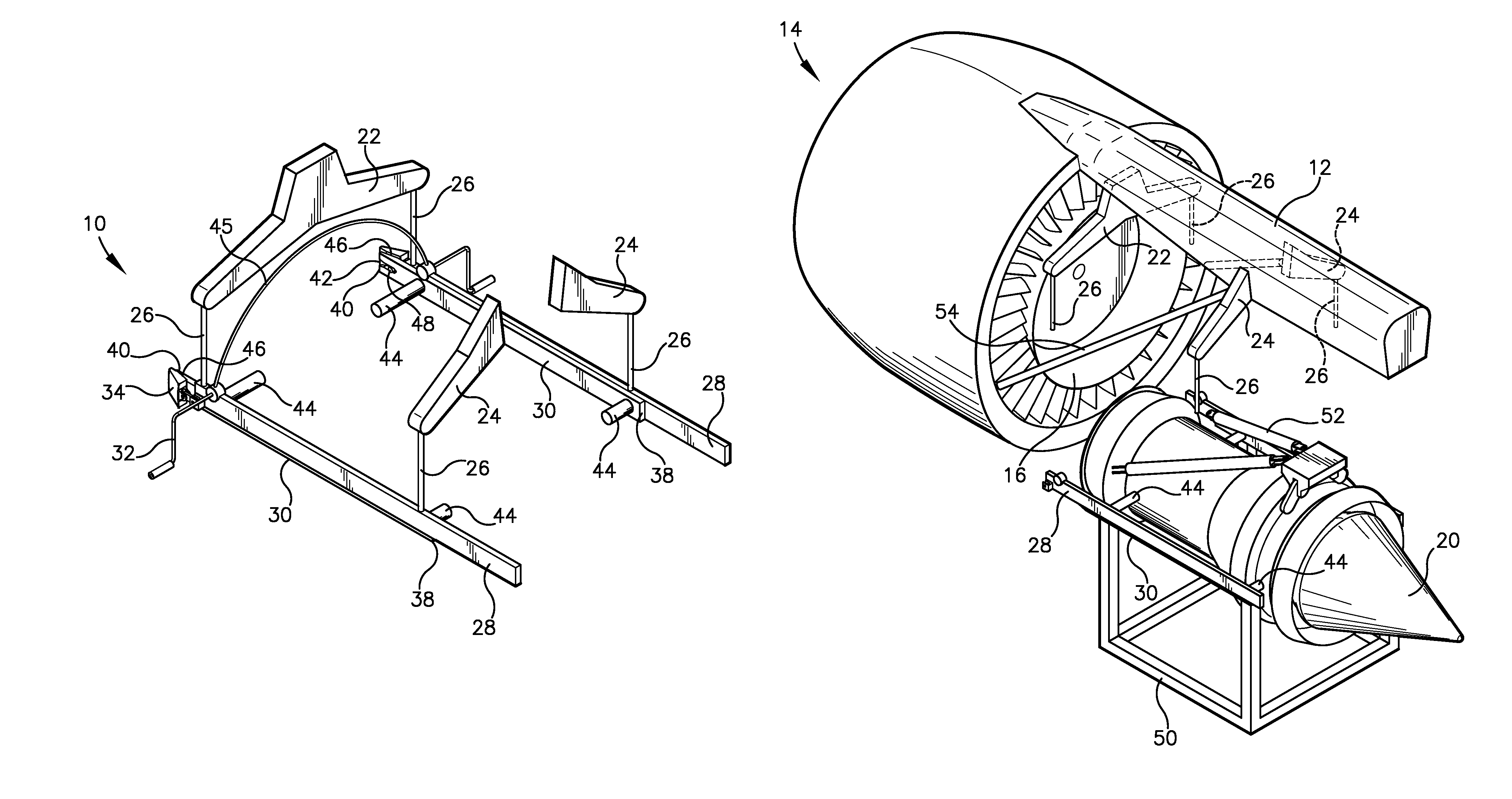 Apparatus and method for aircraft engine core exchange