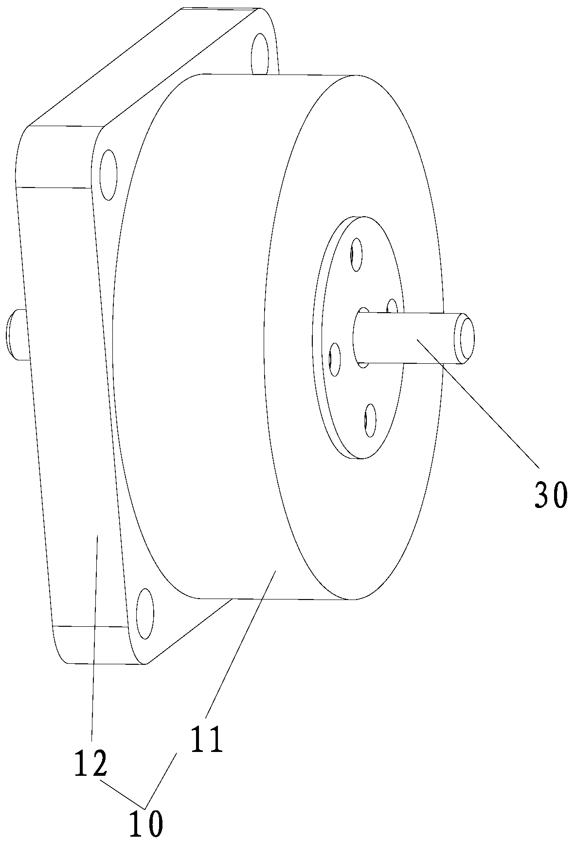 Rotary ultrasonic motor driven by multiple feet in bending vibration mode
