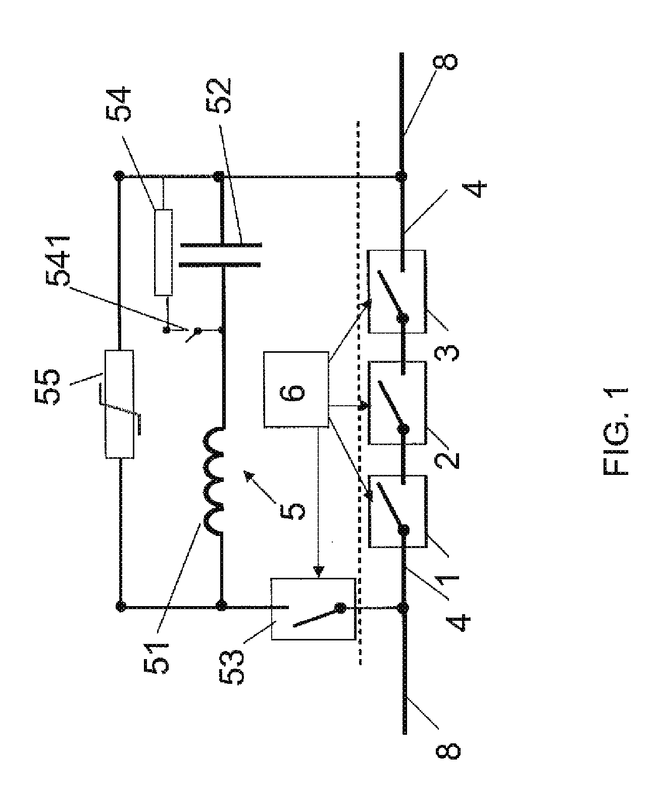 Circuit arrangement and method for interrupting a current flow in a DC current path