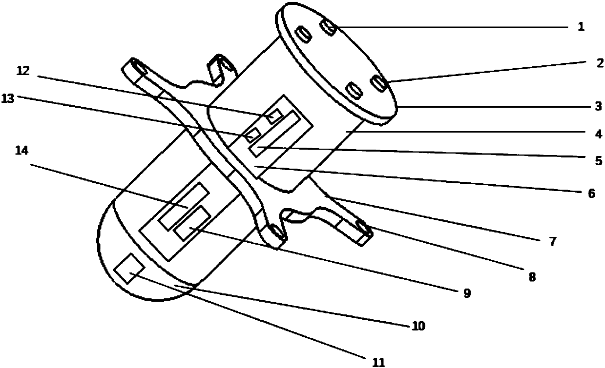 Non-cable small vertical take-off and landing underwater robot and control method thereof