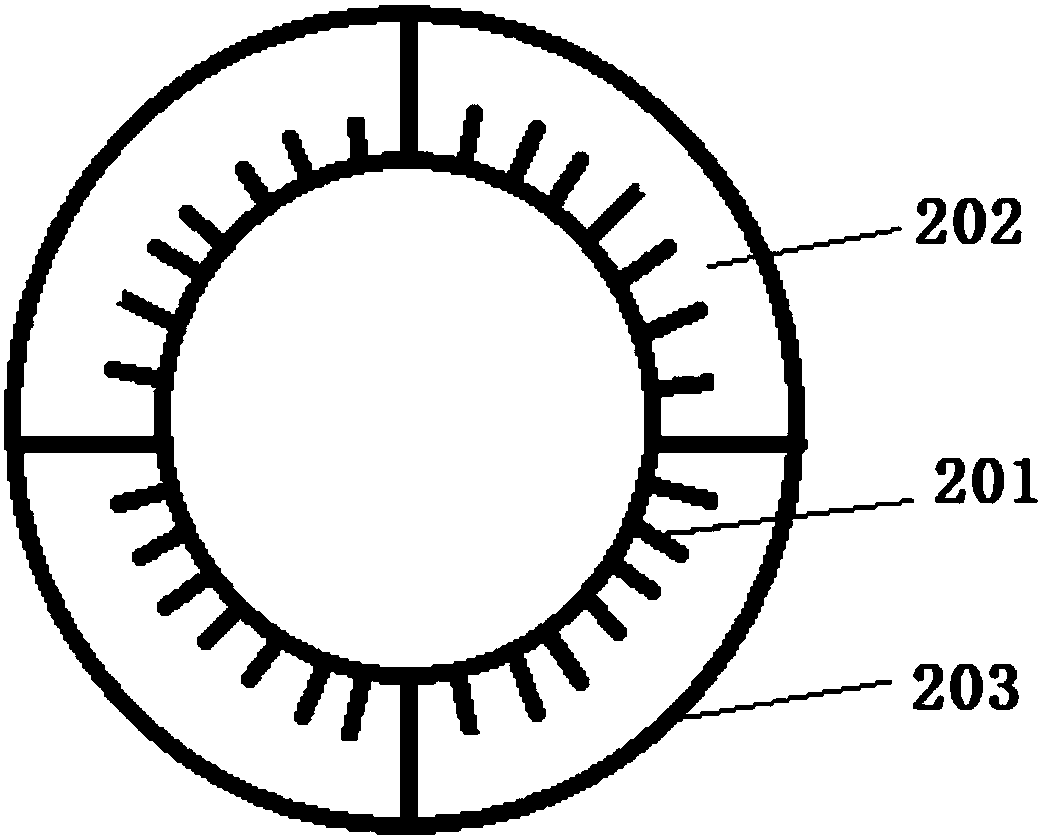 Heat dissipation structure of a cement kiln