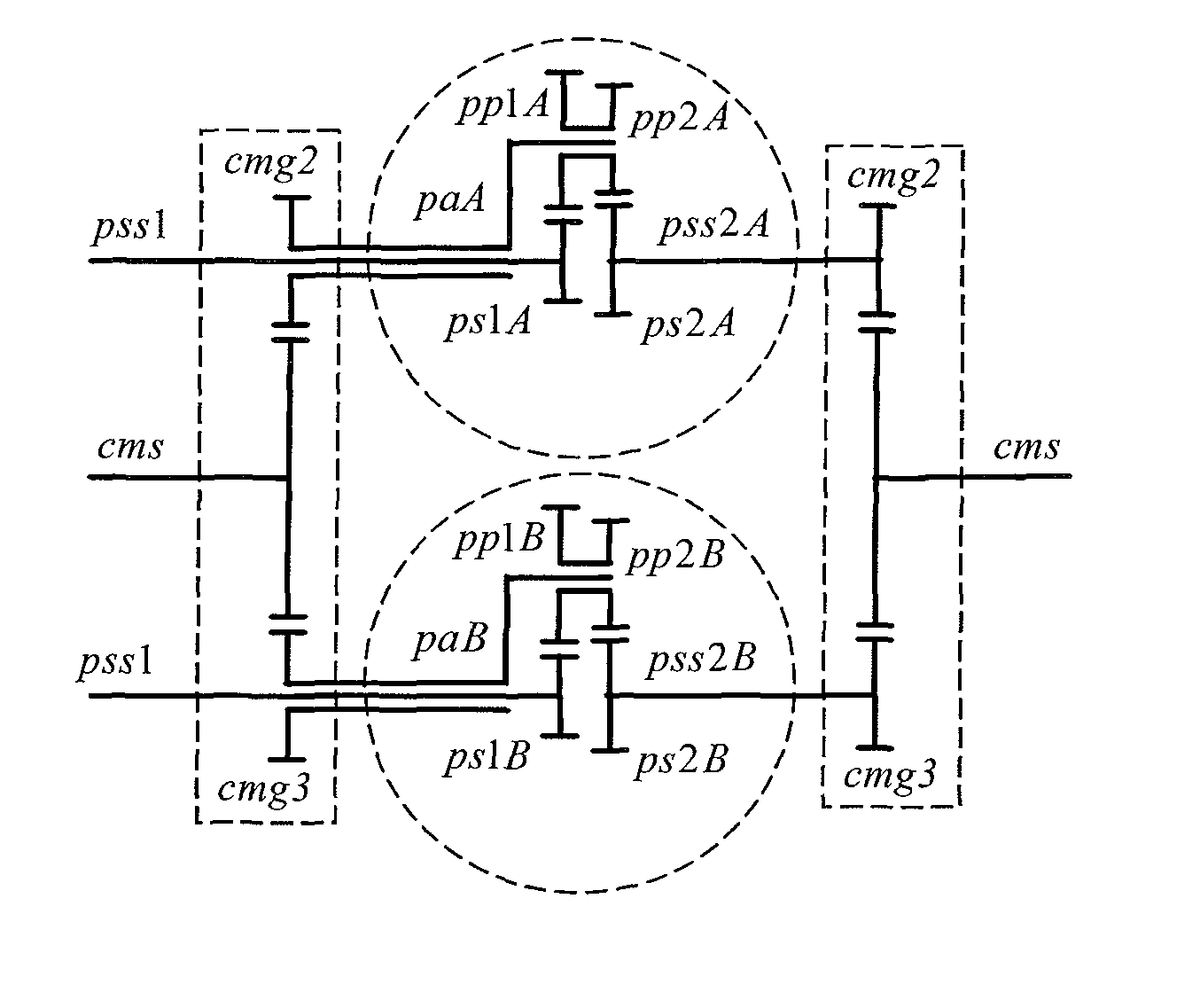 Independently controllable transmission mechanism