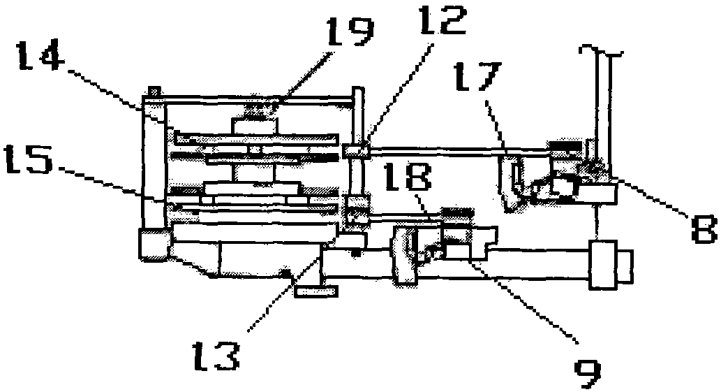 Single-sided four-track plain weaving machine