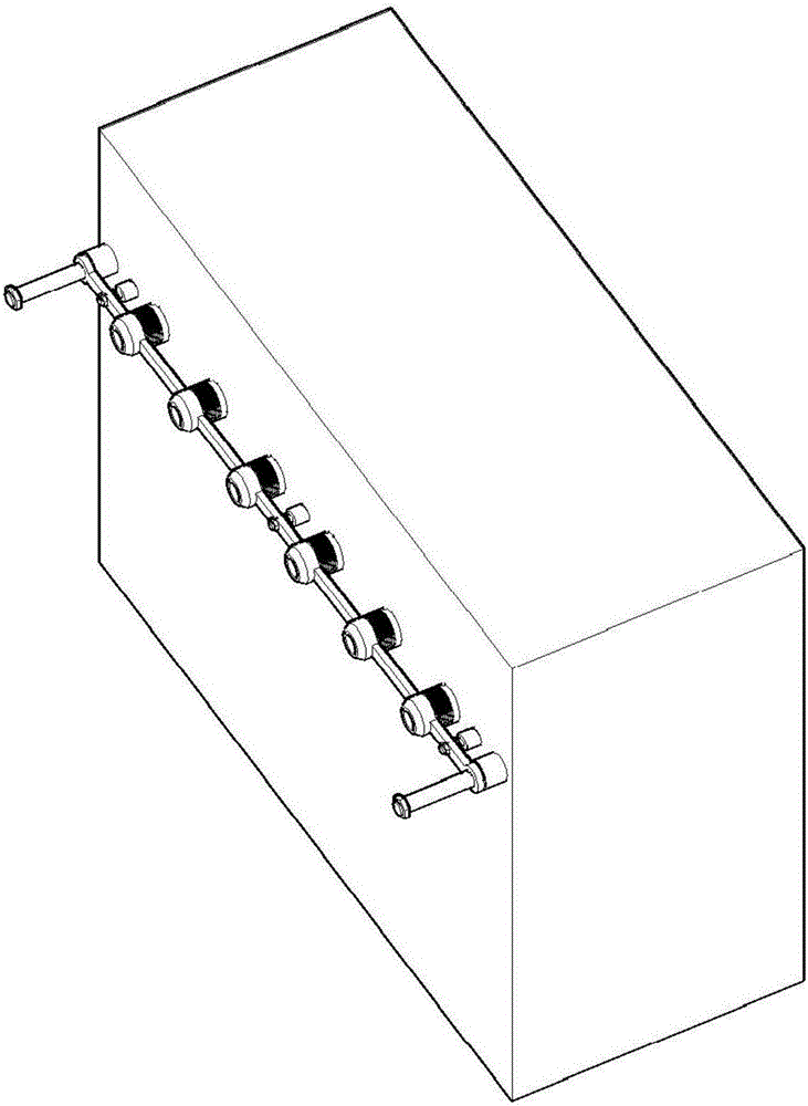 Down feather machine capable of filling multiple cells simultaneously